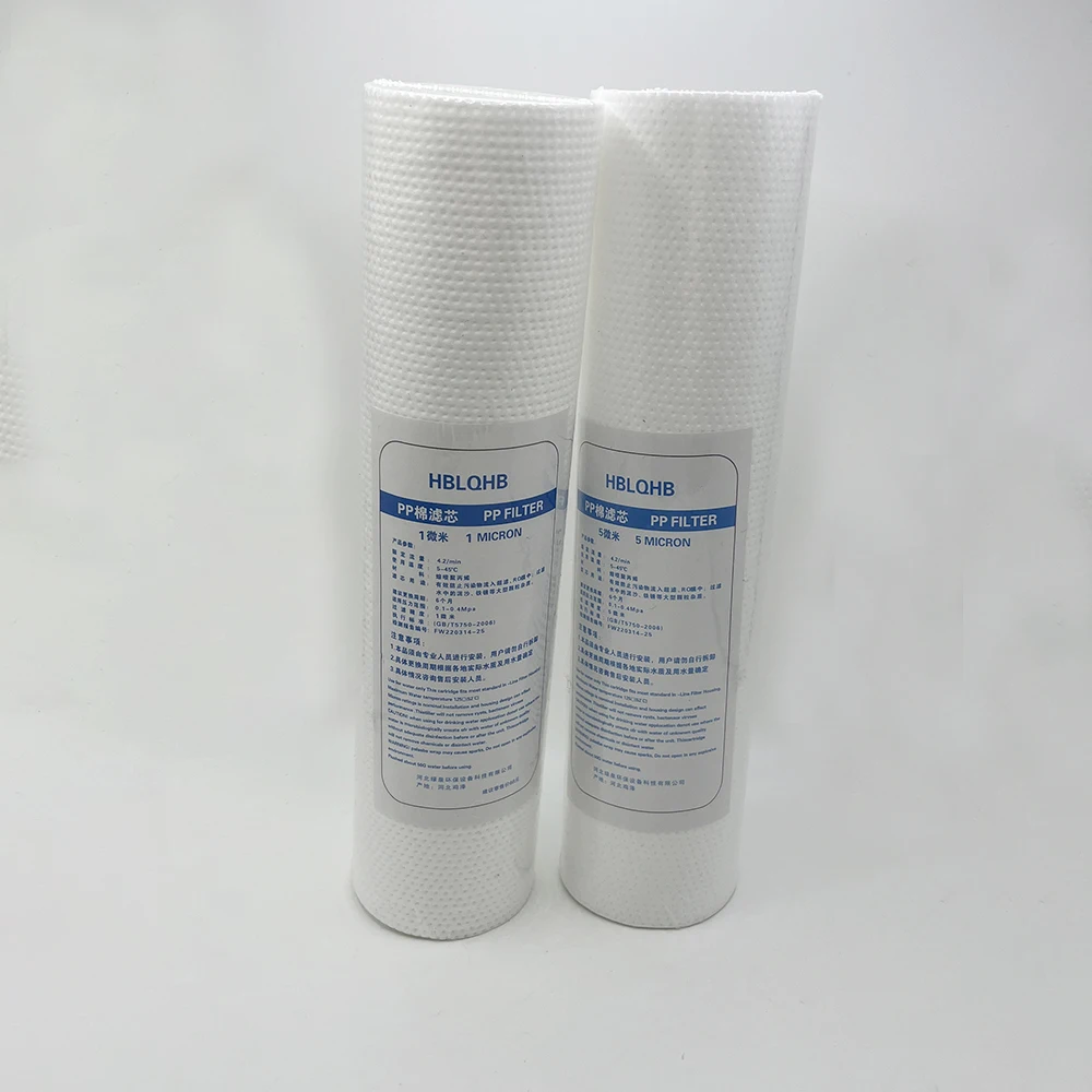 PP Cotton Filter Water Pre-filter 10 Inch Sediment Water Filter Cartridge System Reverse Osmosis Replacements 5Micron /1 Micron