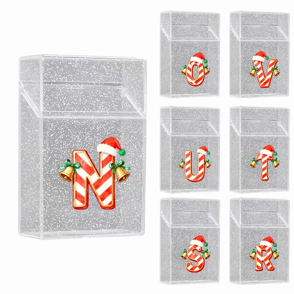 

Clear Magnetic Tobacco Storage Case Fashionable Durable Cigarette Storage Case Cigarette Accessories Jingle Bell Letter Pattern