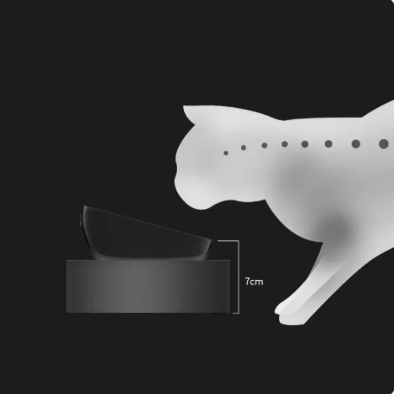 Petkit Pet Cat Bowl Prevent Kitty Spinal Fatigue Adjustable Height Stainless Steel Material Pet Food & Water Double Bowls