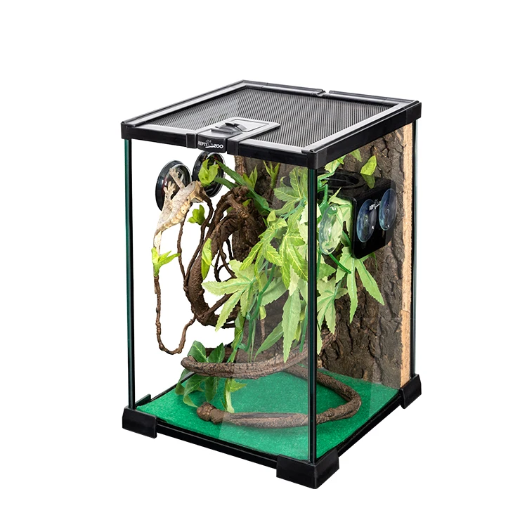 2025 PetJoyZone AK0303G Crested Gecko Starter Kit-Reusable & Retractable Glass/Metal/Plastic Terrarium
