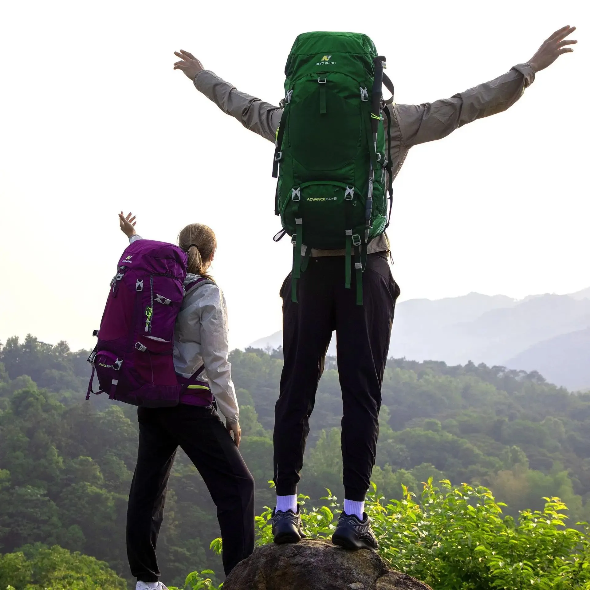 

60+5L Camping Hiking Backpacks Men Outdoor Tourist Backpacks Nylon Sport Bag for Climbing Travelling with Rain Cover Free Knight