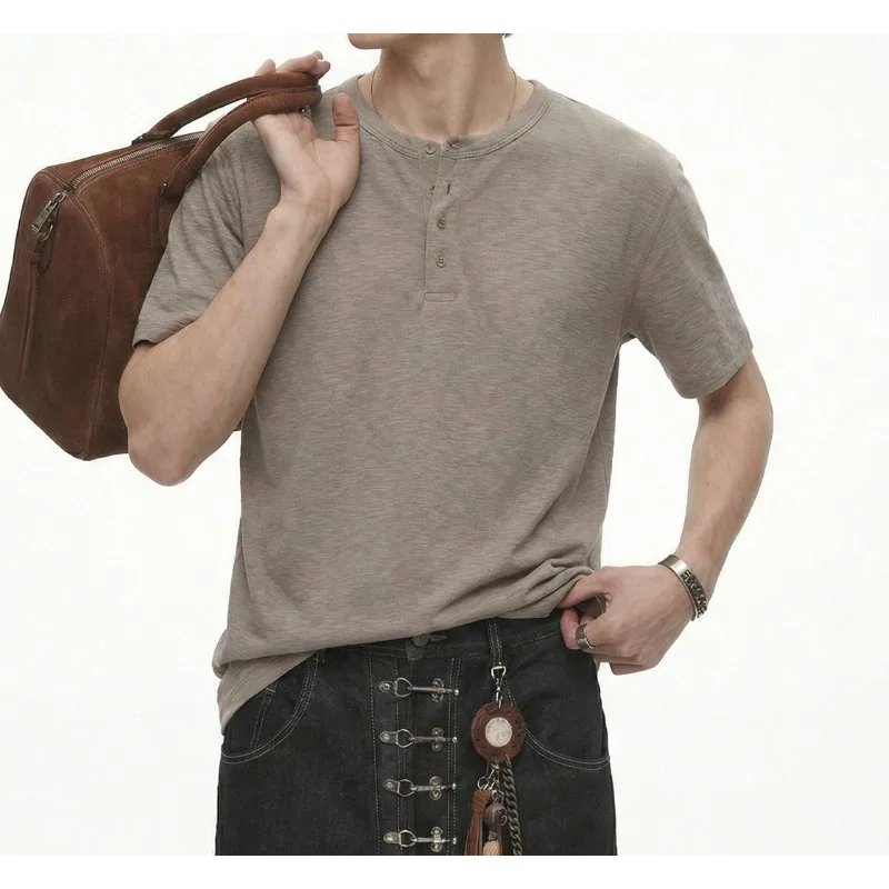 

2026 Old Money Collar Short-sleeved T-shirt 2026 Spring and Summer New Lazy Style Casual Loose Solid Color Top