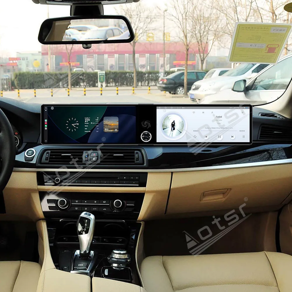 

Двойной 12,3-дюймовый автоматический Carplay Android 13 для BMW 5 серии 2010-2017 CIC NBT Автомобильный радиоприемник Мультимедийный плеер GPS Стерео WIFI Головное устройство