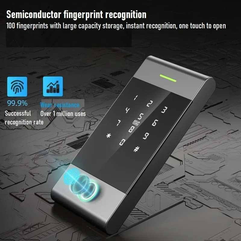 TTlock-Machine de Contrôle d'Accès Intelligente, Empreinte Digitale, Mot de Passe, Carte IC, Déverrouillage par Télécommande