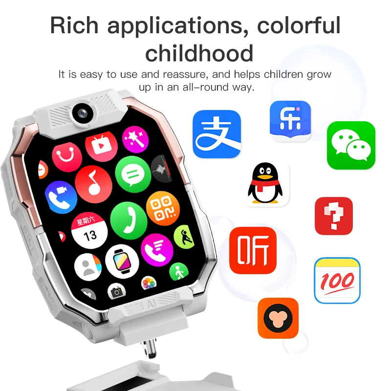 GPS Smartwatch Smart Watch HW Z10 Kids Child Tracker 5G SIM Card 4G Boy Girl SOS Button 800mAh Battery HD Video Calls Wifi