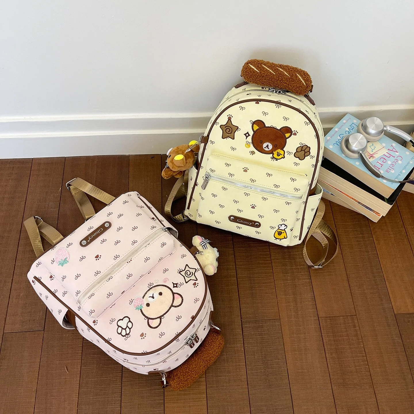 korean-style-cartoon-knot-double-shoulder-bag-women's-casual-backpack-student-cute-design-summer-2026-pu-leather