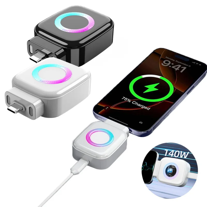 140W Smart Auto Disconnect Charger Adapter Full-Capacity Automatic Power Off Protector Fast Charging Safety Phone Charger