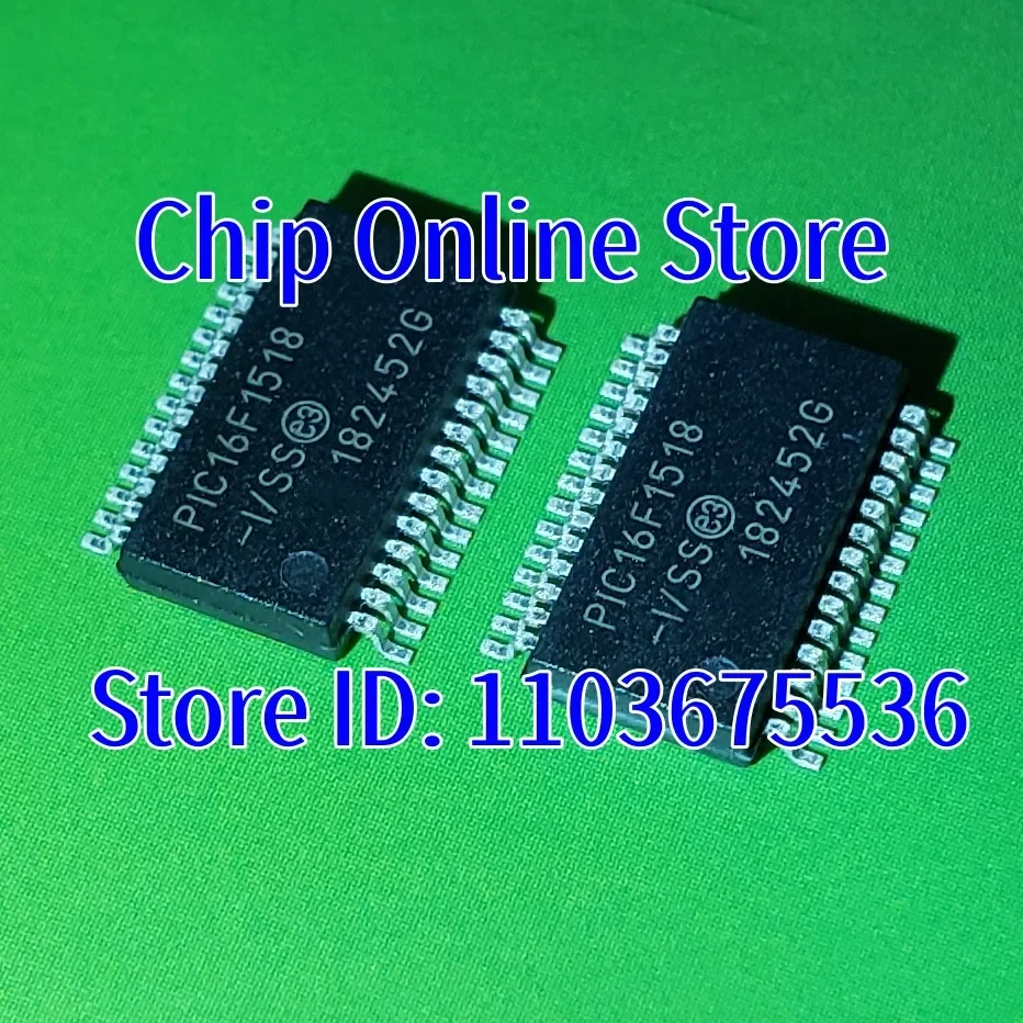 1~20pcs  PIC16F1518-I/SS  PIC16F1518T-I/SS  PIC16F1518  SSOP28  New Original  8 Bit Microcontroller MCU