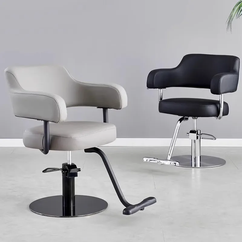 Lifting barber chair High-end simple hair salon cutting chair Internet celebrity tide shop hair salon special perm and dyeing ch