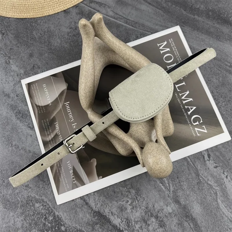 Tas Kulit Suede Imitasi Vintage Wanita Korset Wanita Cummerbund Mantel Ikat Pinggang Gaun Dekorasi Sabuk Sempit J1669