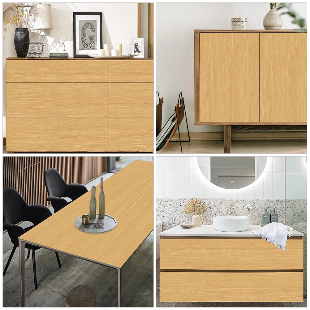 สติ๊กเกอร์ติดพื้นแบบลอกและติด กันน้ำ ลายไม้ PVC สำหรับพื้นห้องครัว กระเบื้องบุผนัง ตกแต่งบ้าน DIY