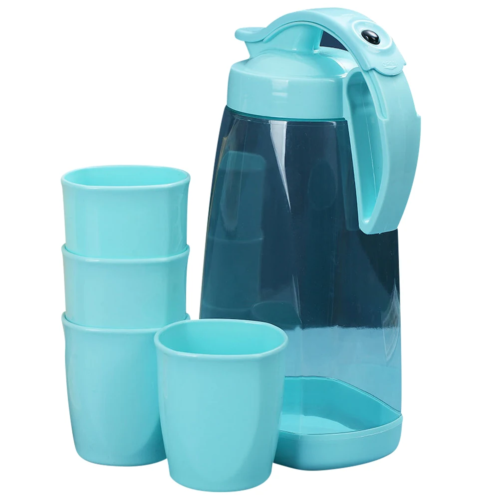 

Cold Water Kettle Cups Home High Temp Resistance Stroage Sky Blue ABS PP Silicone Practical Easy Cleaning Heat Resistant