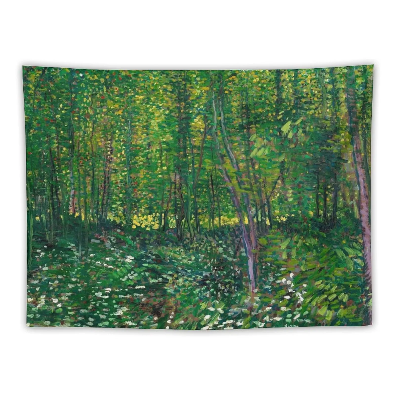 

Van Gogh Trees and undergrowth, 1887 Tapestry Home Decoration Accessories Bedroom Decorations Room Decor Korean Style Tapestry