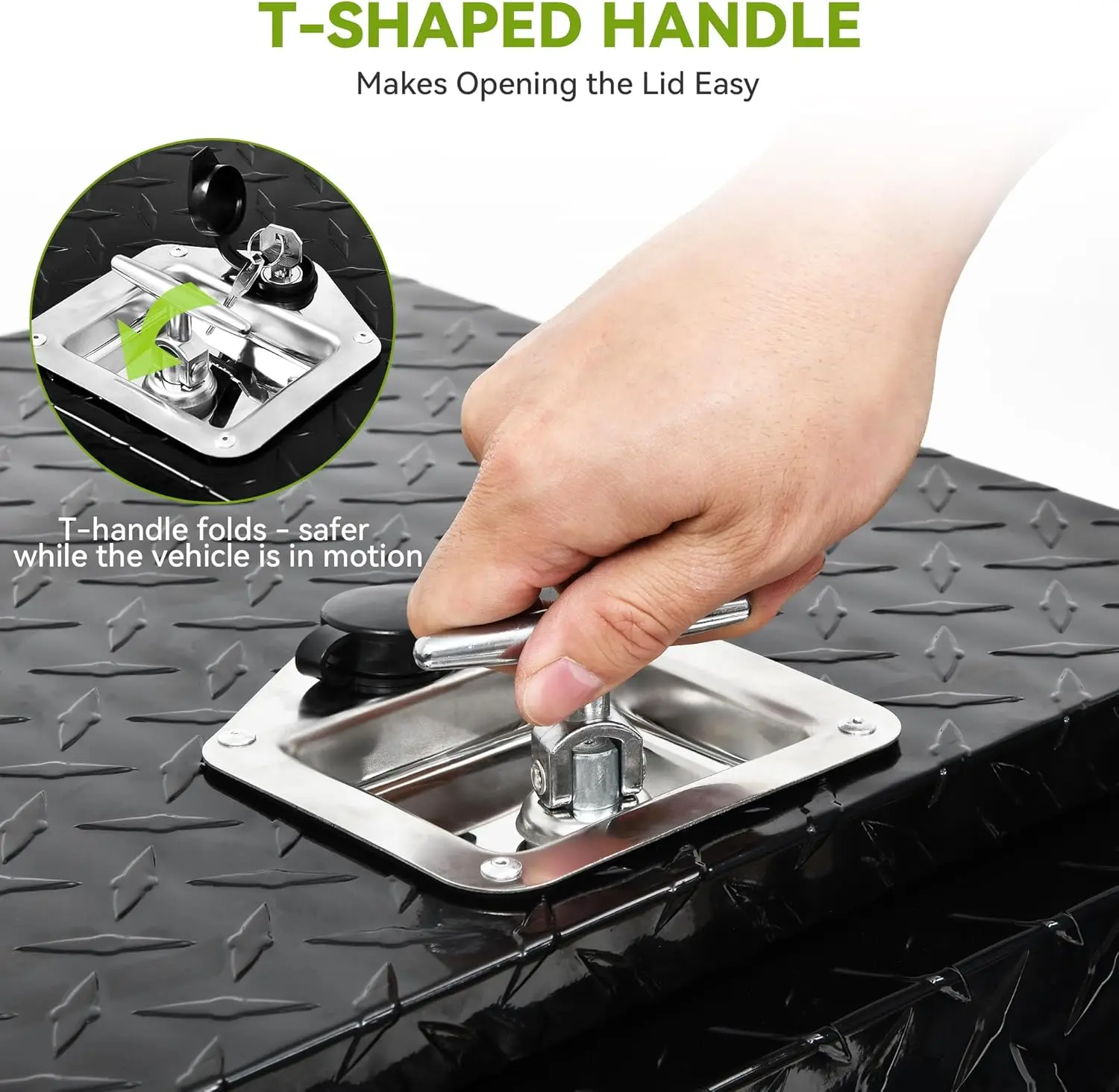 صناديق أدوات تحت الجسم مقاس 24 بوصة، منظم صندوق أدوات لوحة ألماس من الألومنيوم شديد التحمل، صندوق تخزين الصدر المقاوم للماء · شعبية جديدة #3