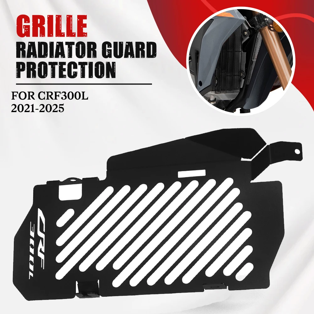 

FOR HONDA CRF 300L CRF300 L 2021 2022 2023 2024 2025 Motorcycle CNC Radiator Grille Guard Cover Oil Cooler Protector CRF300L