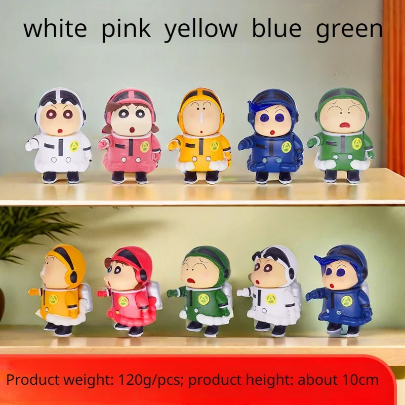 

New 6 Types Crayon Shin-chan Peripherals Nohara Shinnosuke Kasukabe Space Defense Force Model Doll Ornaments for Friends