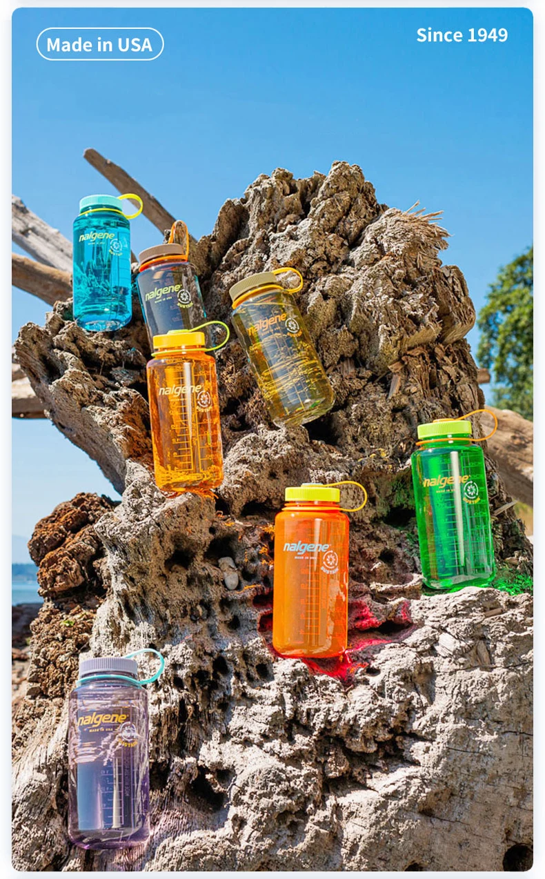 Nalgene 500ml 1L Wasserflasche mit breiter Öffnung, stoßfest, auslaufsicher, für Wandern, Camping, Radfahren, Schule, Reisen, Outdoor-Sport – Detail 23
