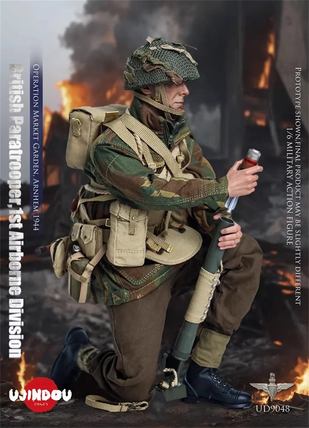 Nowość 1/6 UJINDOU UD9048 Żołnierz Lalka Brytyjska Jednostka Operacyjna Garden 1944 Pełny Zestaw Ruchoma Figurka Akcji Około 12 cali