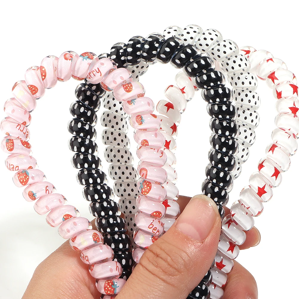 1 Stück 90cm TPU Hochelastisches Telefonkabel Bunt Bedrucktes Seil für DIY Telefon-Lanyard Schlüsselanhänger Lade-Datenkabel-Schutz – Detail 5