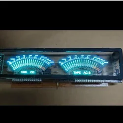 Un set amplificatore VFD audio stereo display fluorescente VU Meter indicatore del livello musicale fai da te a doppio canale