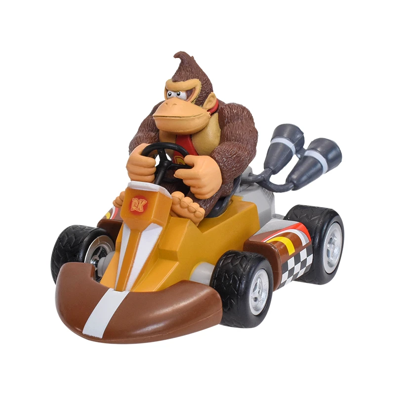 سوبر ماريو التراجع سيارات العربة الأميرة الخوخ يوشي العلجوم ألعاب شخصيات الحركة حمار كونغ لويجي بولي كلوريد الفينيل نموذج لجسم دمى الهدايا