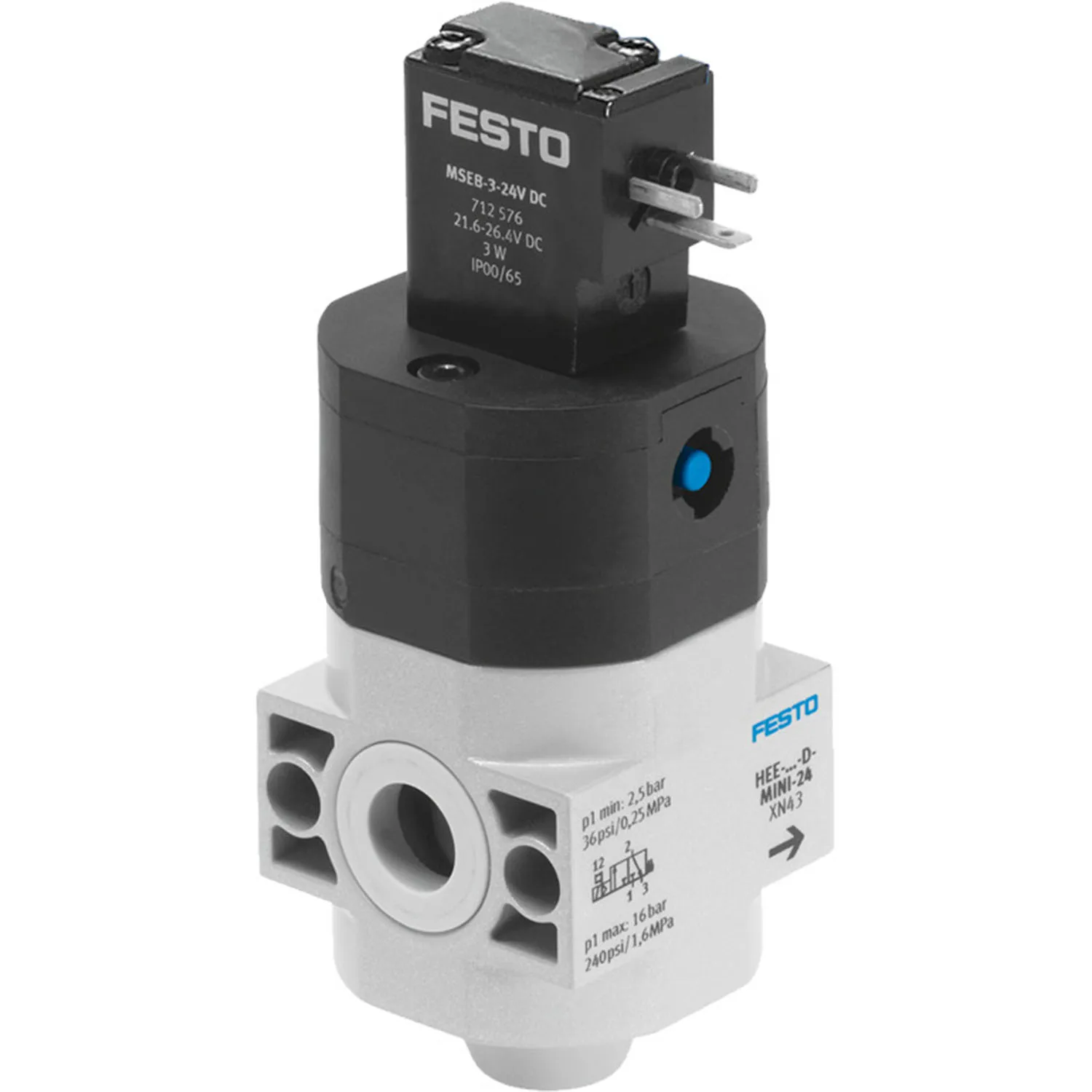 

FESTO HEE-D-MINI-24 172956 On/off Valve New.