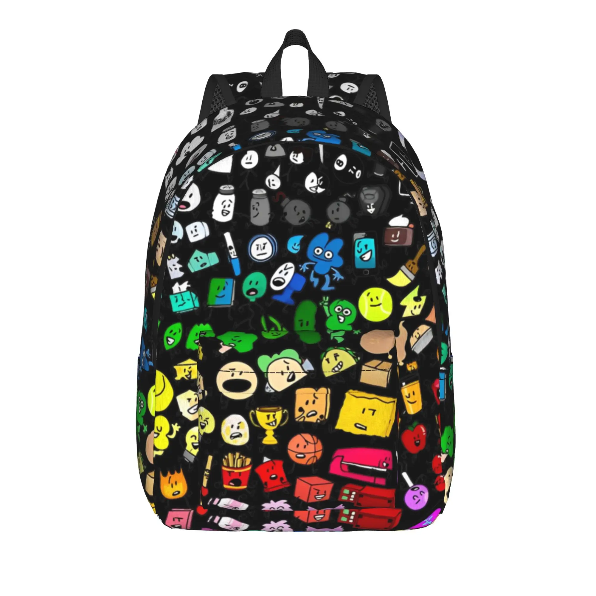 BFDI Teenage Backpack Outdoor Student Business Battle for Dream Island Daypack for Men Women Laptop Canvas Bags