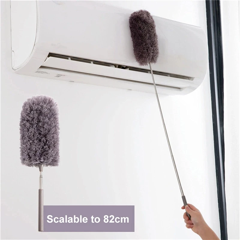 Microfiber Duster Brush Extendable Hand Dust Removal Cleaner Anti Dusting Brush Home Air-condition Feather Car Furnitur Cleaning