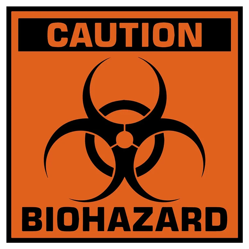 BIOHAZARD Sticker Radioactive Hazard Chemical Substance Vinyl Decal Car Window Safety Warning for Car Truck SUV Laptop