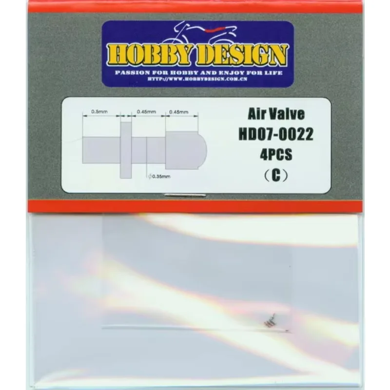 Hobby Design DIY Accessories for 1/24 1/20 Scale Model Car Building Hobby HD07-0022 Tire Air Valve Parts