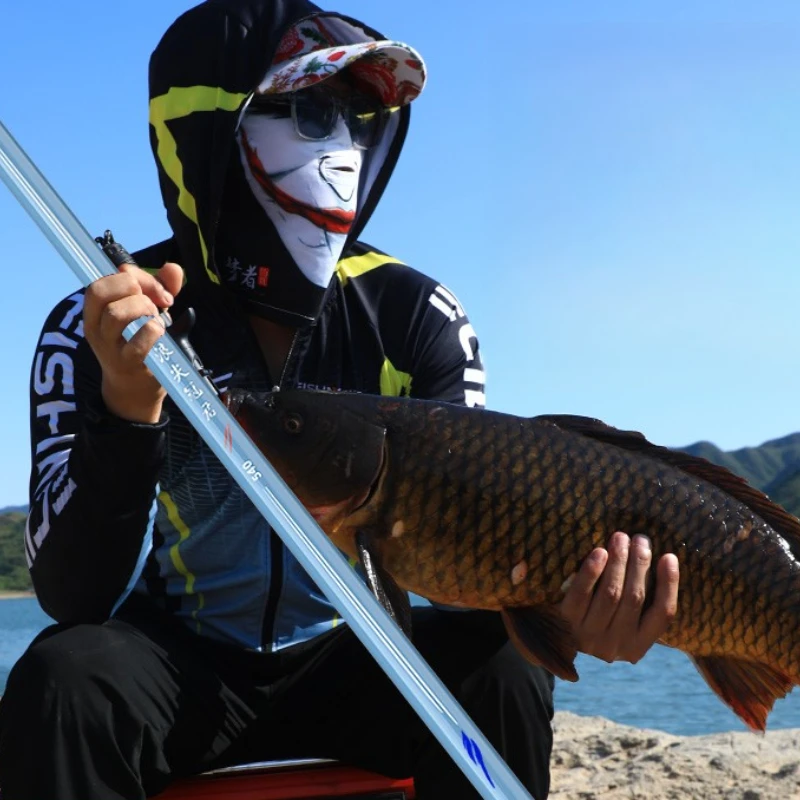 F05: Caña de pescar ultraligera de fibra de carbono, caña de 28 y 19 aficionados, equipo de pesca profesional para peces grandes, equipo de pesca de marca