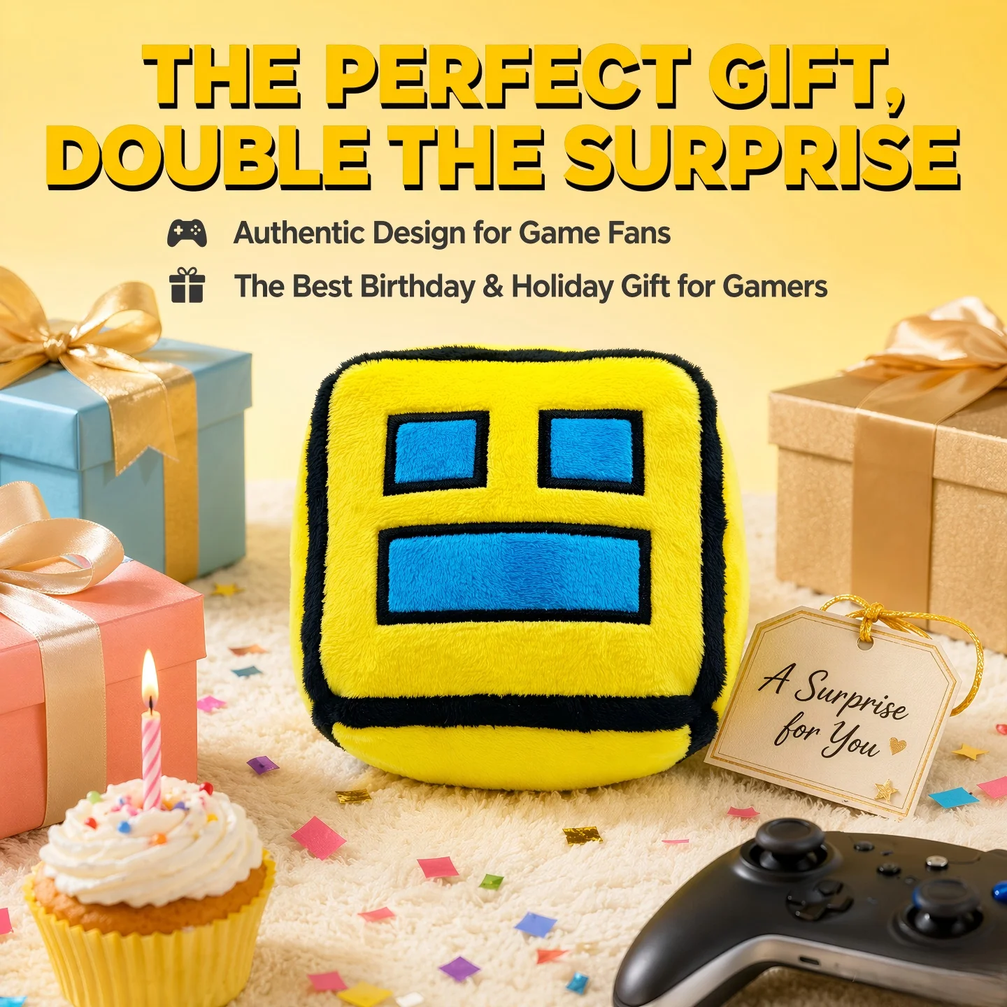 ตุ๊กตา Geometric Dash Cube ปี  - Gaming Accessories Toys บทวิจารณ์และราคา