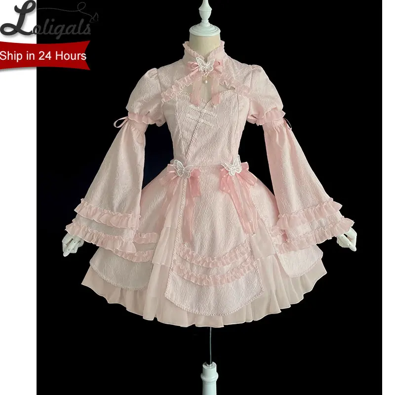 Butterfly Dream ~ Abito Lolita retrò con maniche svasate staccabili di Alice Girl