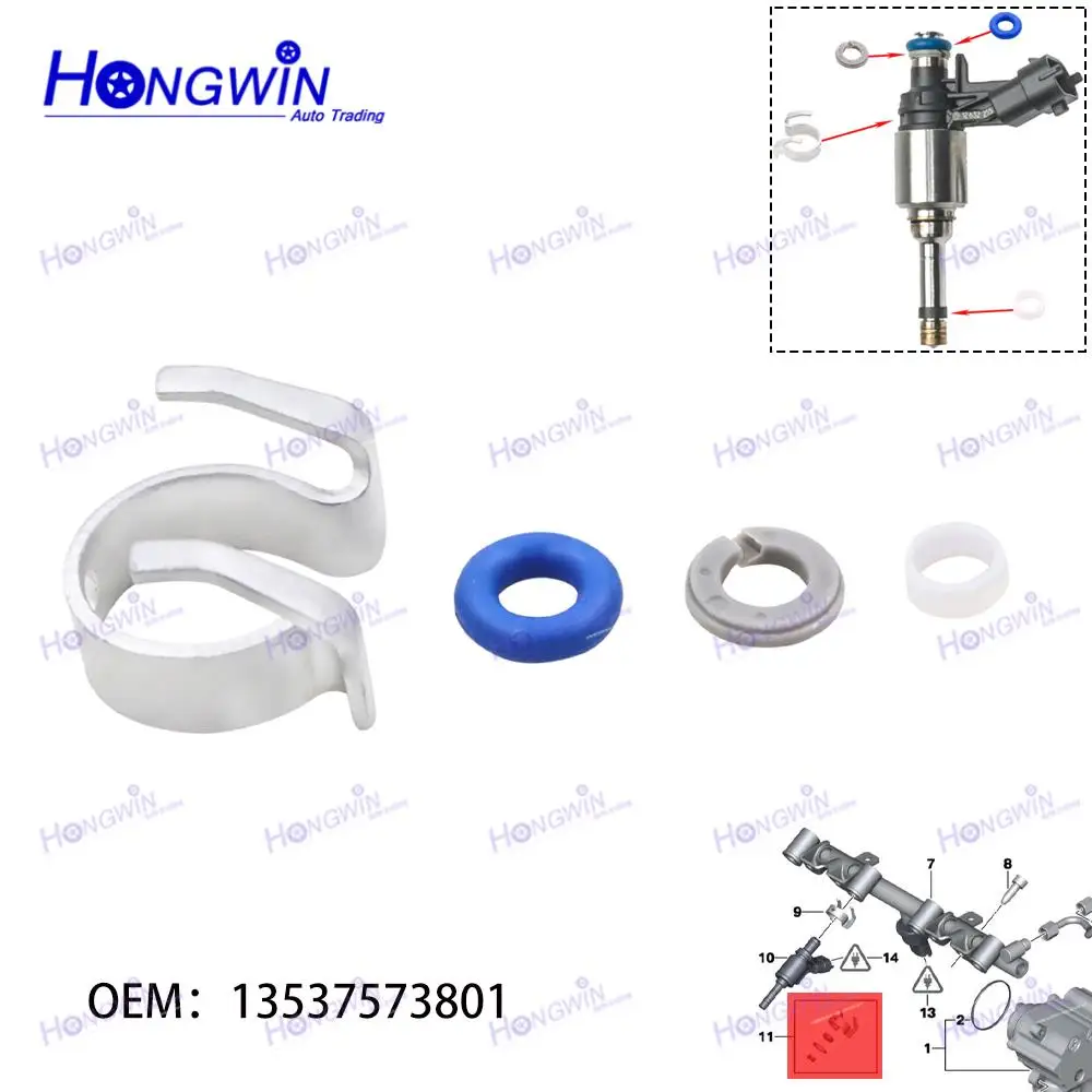 4/8/12SET 13537573801 2707010018 13647600869 Fuel Injector Seal For MINI CLUBMAN R55 Hatchback R56 Convertible Version R57