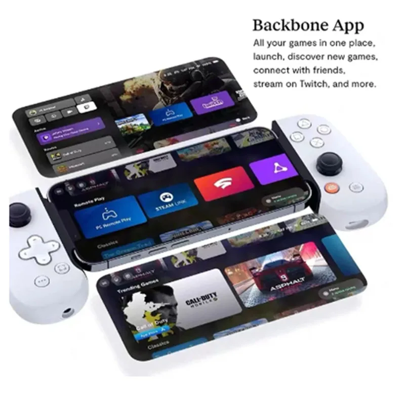 

For Sony Backbone one controller is suitable for iPhone/PS5/Xbox/PC streaming MFI mobile game controllers