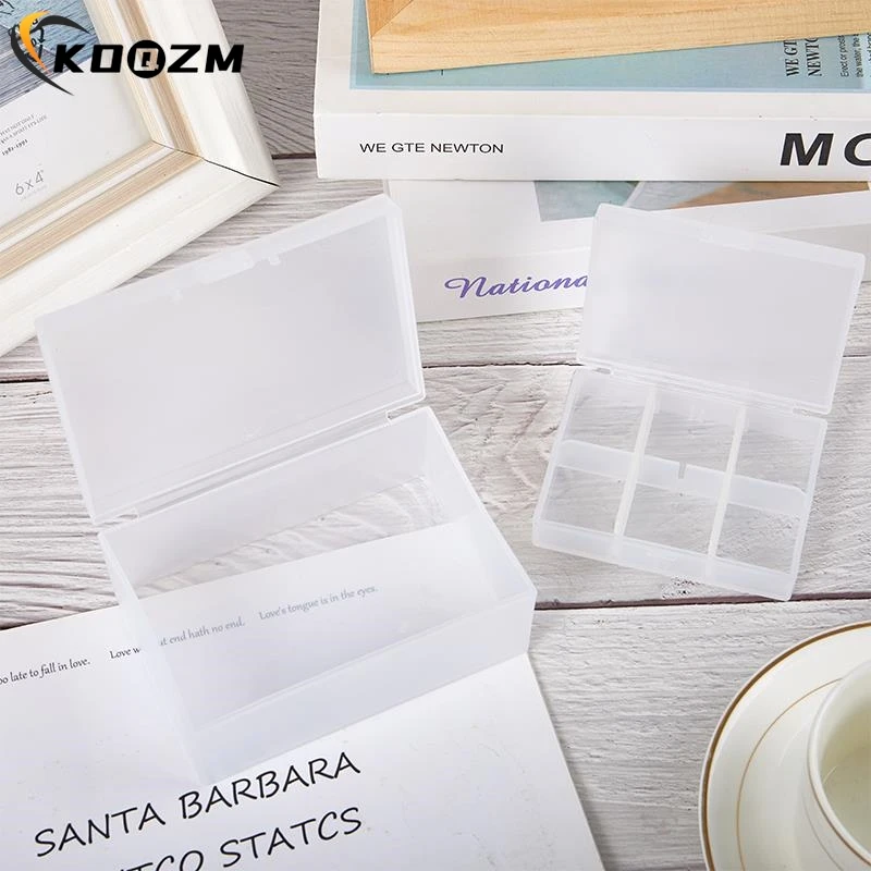 Frosted Storage Box Multifunctional Dustproof Organizer Photocards, Sleeves,Small Card Film Sorting Flip Box, Jewelry Storage