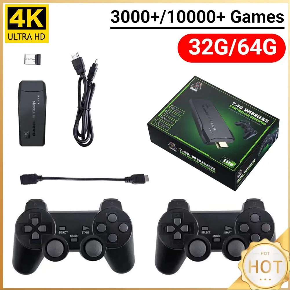 Video Game Sticks M8 Console Video Game Console 2.4G Dual Wireless Controller Retro Games Console 9 Emulator HD Output Christmas