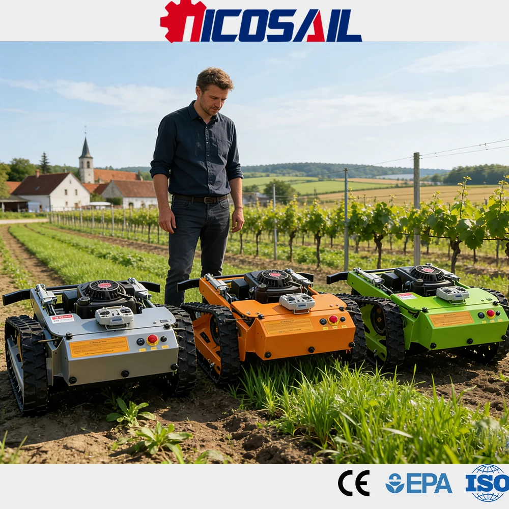 

540mm Mini Remote Control Mower CE Certified Euro 5 Compact Easy Operation for Garden Lawn