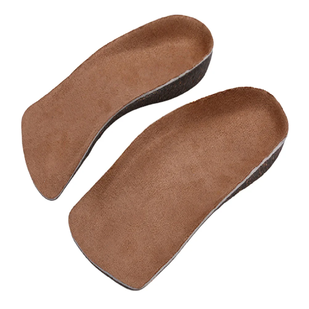 

Athletic Insoles for Men Cork Shoe Pads Heel Arch of Foot Orthotics Unisex Coffee Breathable and Women