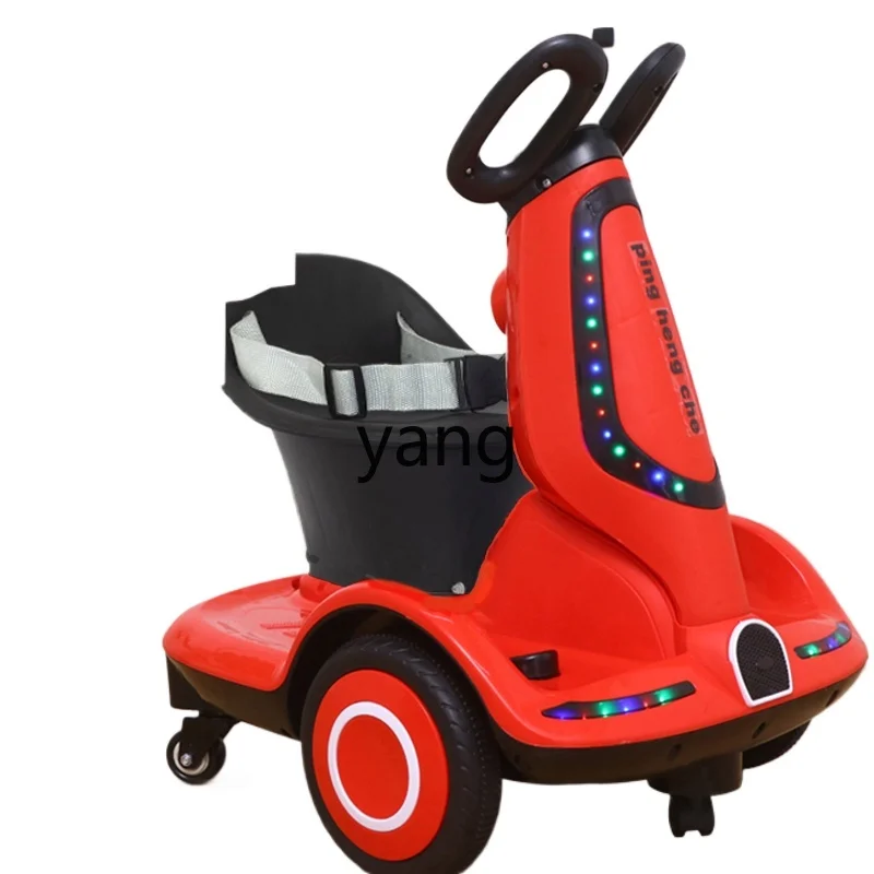 CX Children's Toy Electric Balance Car Remote Control Seated Four-Wheel Drift Automatic Boys and Girls