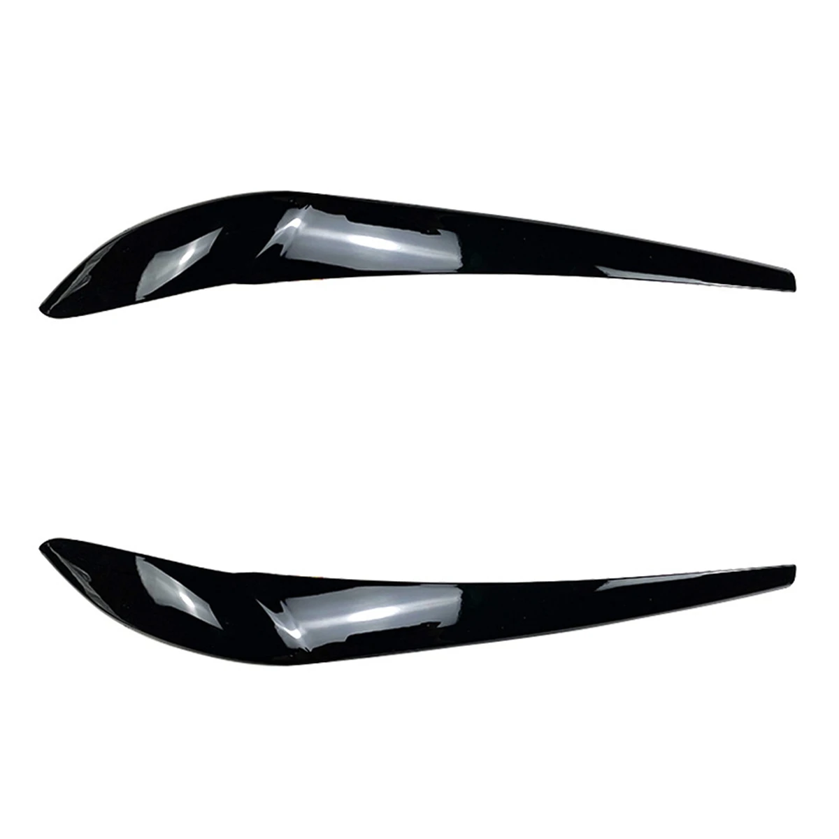 For -BMW X3 F25 X4 F26 2014-2017 Front Headlight Lamp Cover Garnish Strip Eyebrow Cover Trim Sticker Bright Black