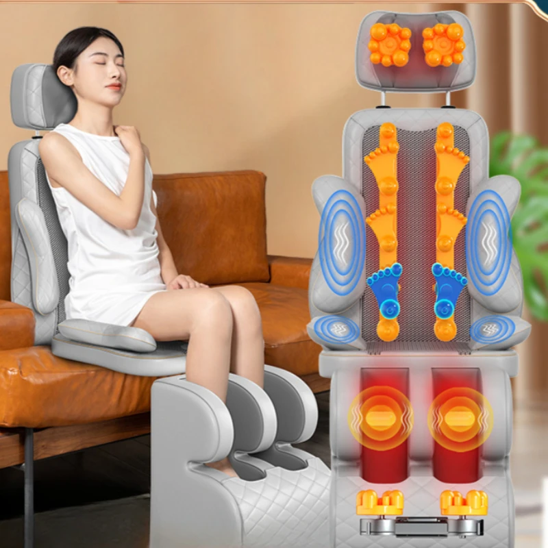 Multi-function Full Body Massage Mats Home Kneading Massage Chair Cervical Spine Massage Mattress Vibration Back Massagers