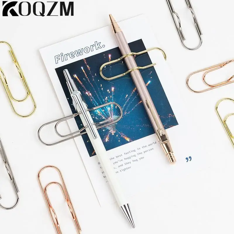 1PC Multi-Purpose Paper Clips Paper Fix Clips Pen Holder Clips Notebook Pen Holder Book Pin For Notebook Journal Document Clips
