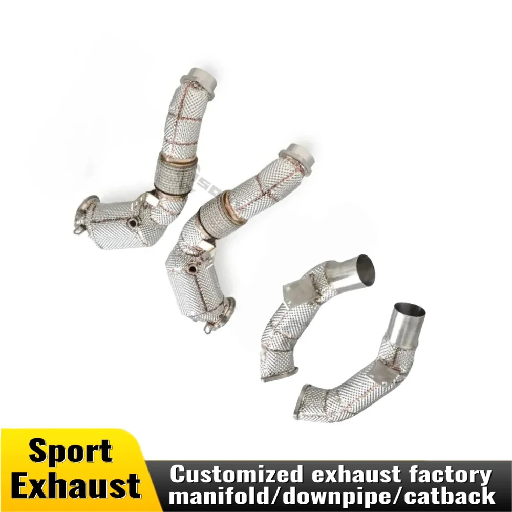 

Выхлопная труба для BMW M550M550i G30N63 4,4T 2017-2022 каталитический преобразователь из нержавеющей стали, теплозащитный экран, автозапчасти, настройка