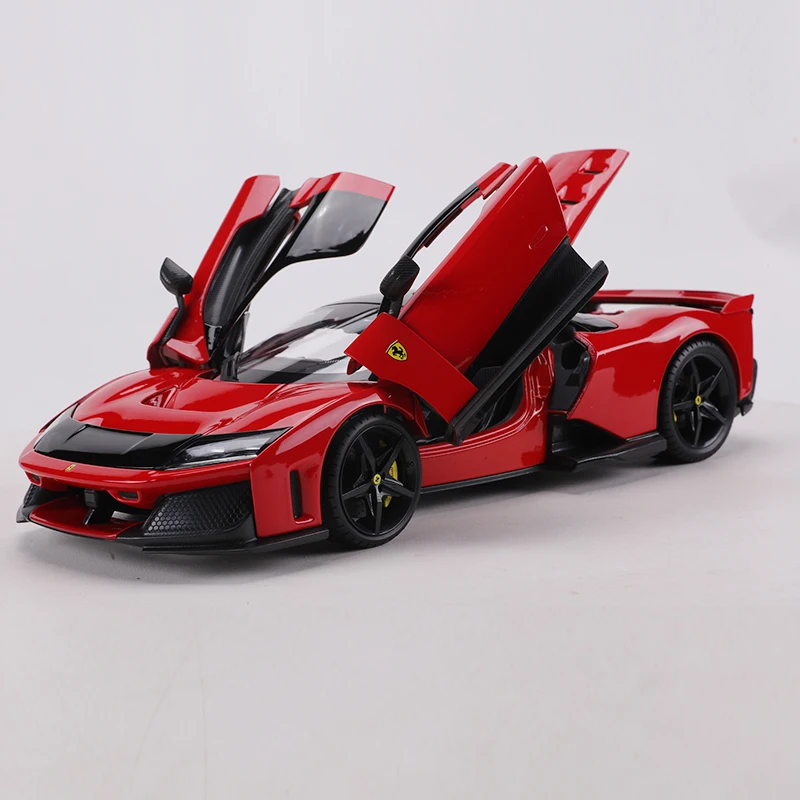 Burago 1:18 Ferrari F80 Full-Opening Alloy Sports Car Simulation Model Toy Collectible Ornament