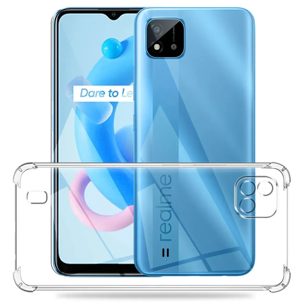 For Realme C11 2021 Case Silicone Soft Shockproof Transparent Cover For Realme C20 Clear Cases For Realme C11 2021 Funda Coque