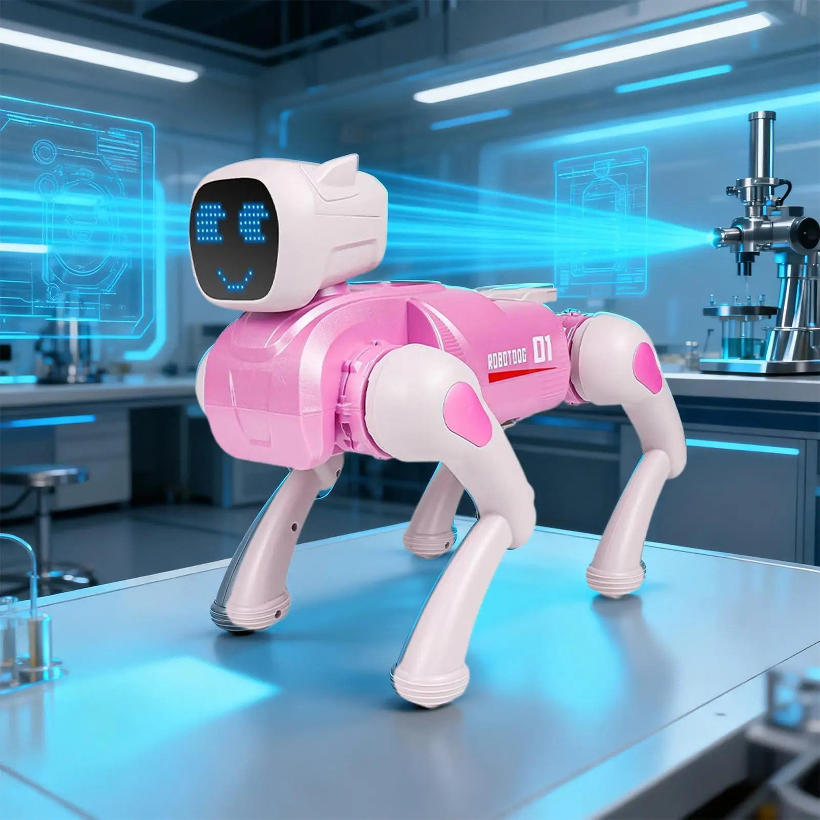 Robot chiot, contrôle par application vocale, jouets éducatifs réalistes, marche intelligente, chiens robotiques, animaux de compagnie pour enfants filles, voyage à domicile en intérieur