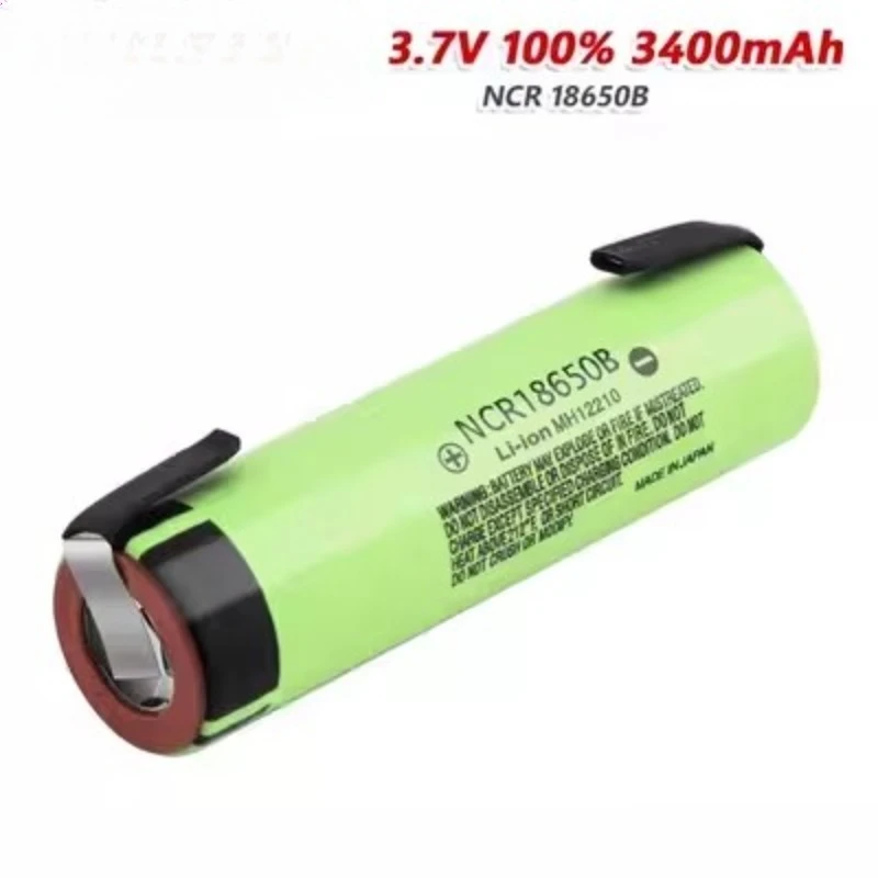 Hot New NCR18650B 3.7V 3400mAh 18650 Welding Nickel Sheet Rechargeable Battery for Thermal Imaging Flashlight Power Bank Battery