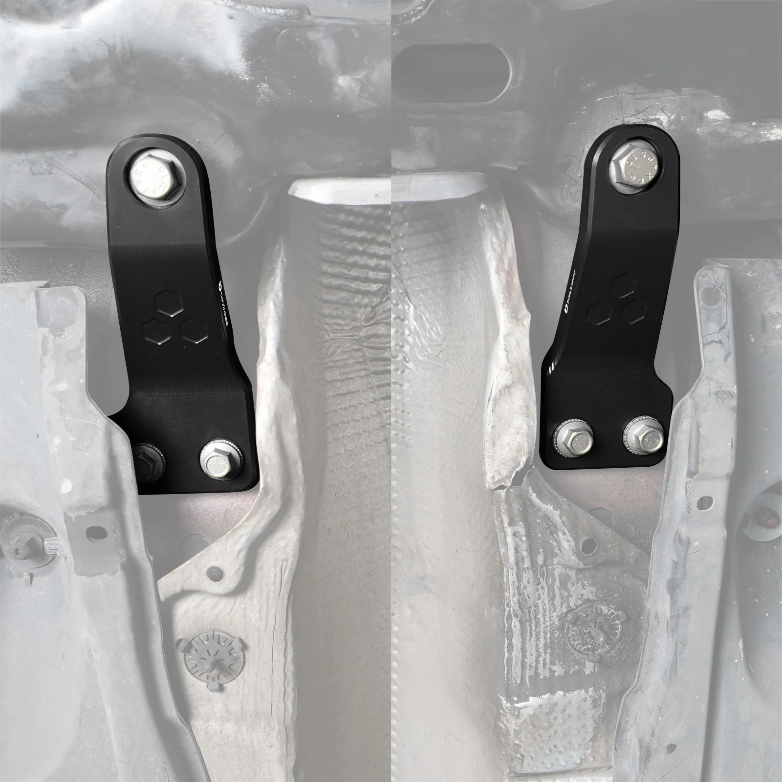 BEVINSEE Aluminium 12mm Vordere Rahmengestärkung für VW Golf MK7 MK8 für Tiguan Jetta, für Audi A3 S3 RS3 8V/8Y TT/TTRS 8S Q3 Q2 – Detail 6