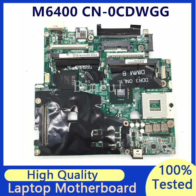 

CN-0CDWGG 0CDWGG CDWGG Mainboard For DELL Precision M6400 laptop Motherboard DDR3 100% Full Tested Working Well